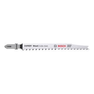 Bosch EXPERT Wood 2-side clean T 308 B, 117 mm, 2 Stück Für Stichsägen