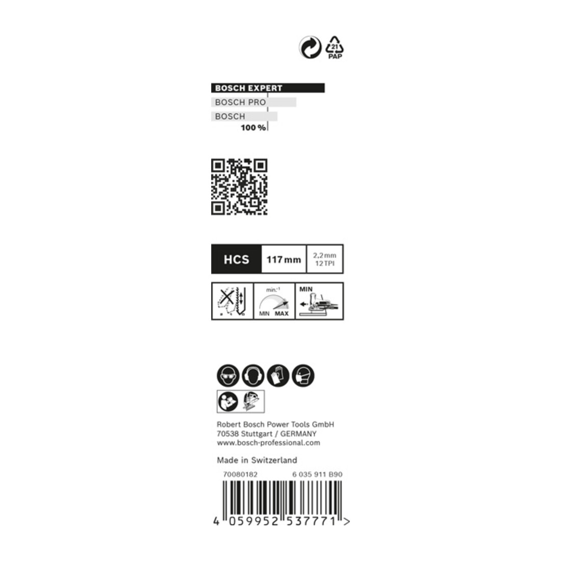 Bosch Expert ‘Wood 2-side clean’ T 308 B Stichsägeblatt