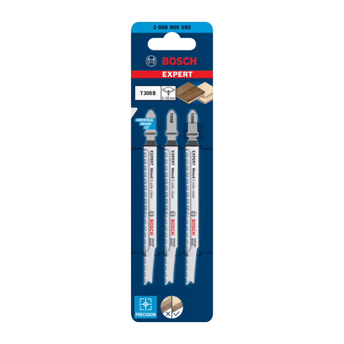 Bosch Expert ‘Wood 2-side clean’ T 308 B Stichsägeblatt