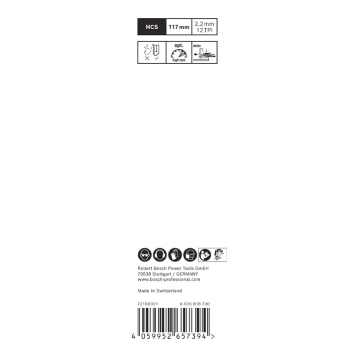 Bosch EXPERT Wood 2-side clean T 308 B0, 117 mm, 2 pièces Pour scies sauteuses