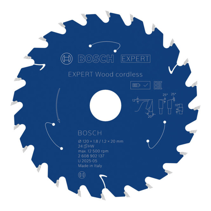 Bosch EXPERT Wood cirkelzaagblad, 120x20 mm, Z24