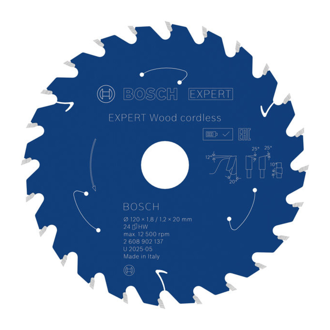 Bosch EXPERT Wood cirkelzaagblad, 120x20 mm, Z24