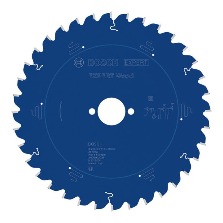 Bosch EXPERT Wood cirkelzaagblad, 216x30 mm, Z36