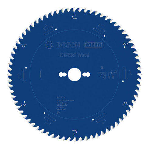 Bosch EXPERT Wood Cirkelzaagblad, 300x3,2x30 mm, Z72