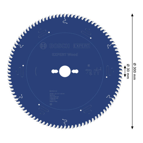Bosch EXPERT Wood Cirkelzaagblad, 300x30 mm, Z96