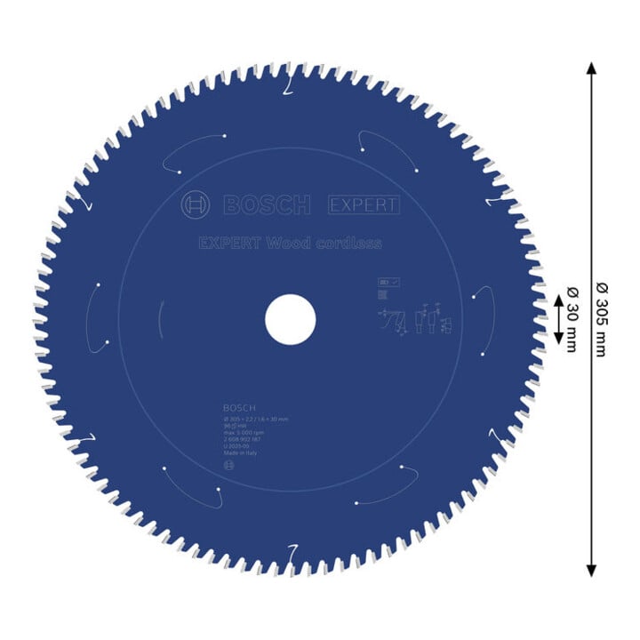 Bosch EXPERT Wood cirkelzaagblad, 305x30 mm, Z96