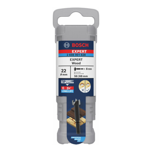 Bosch EXPERT Wood Forstnerbohrer, 22 mm, D8 mm
