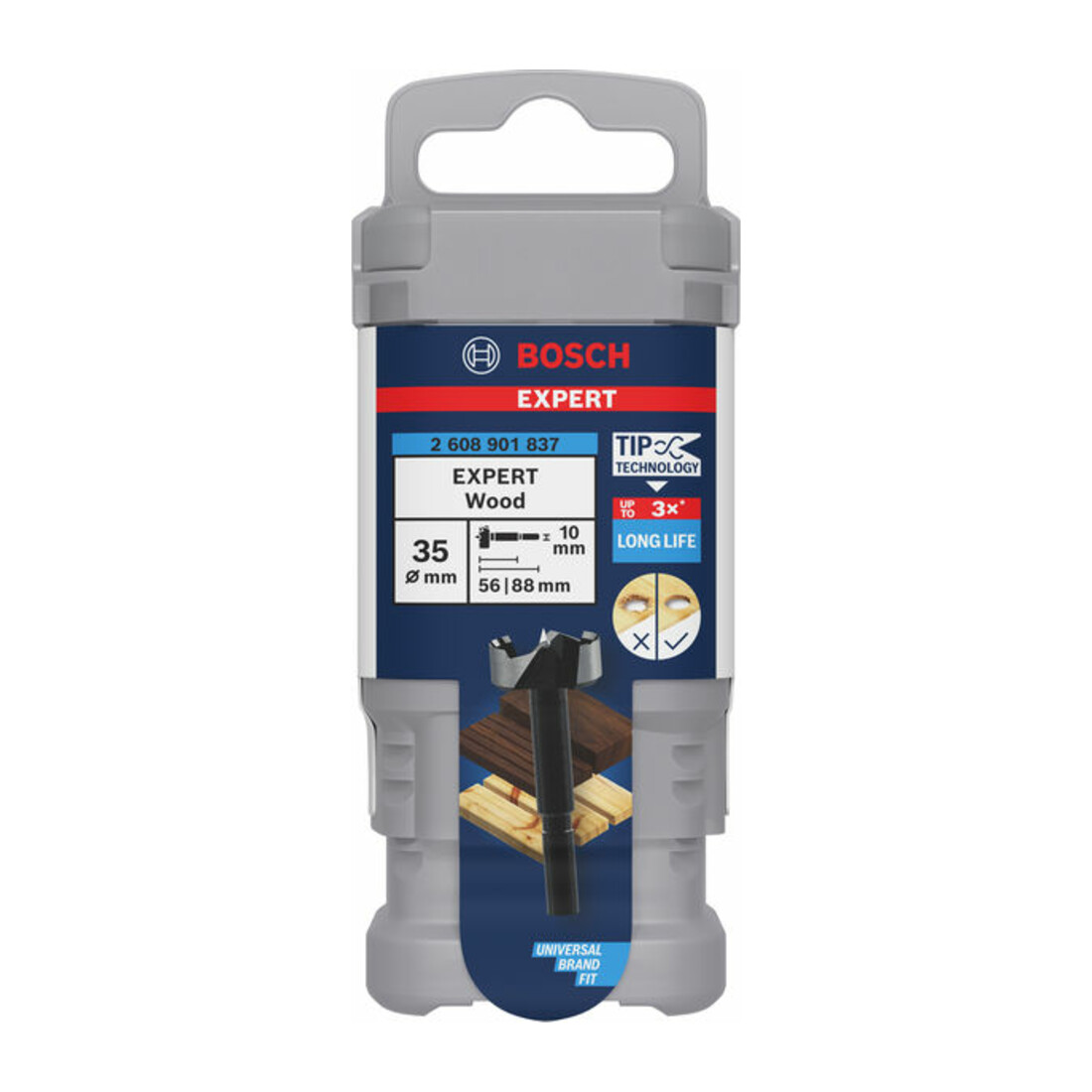 Bosch EXPERT Wood Forstnerbohrer, 35 mm, D10 mm