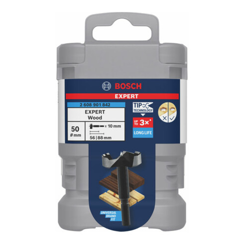 Bosch EXPERT Wood Forstnerbohrer, 50 mm, D10 mm