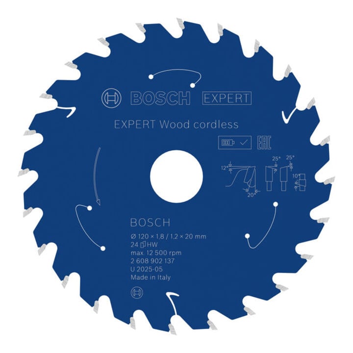 Bosch EXPERT Wood Kreissägeblatt, 120x20 mm, Z24