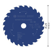 Bosch EXPERT Wood Kreissägeblatt, 160x1,45x20 mm, Z24-4