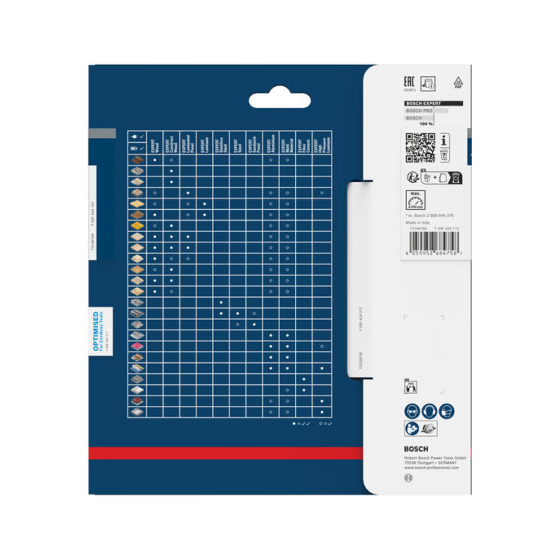 Bosch EXPERT Wood Kreissägeblatt, 160x1,45x20 mm, Z48