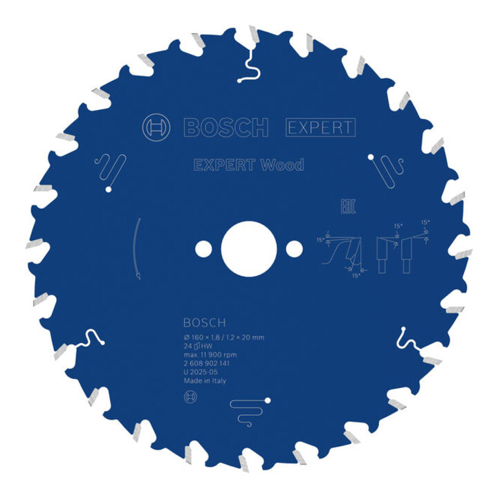 Bosch EXPERT Wood Kreissägeblatt, 160x1,8x20 mm, Z24