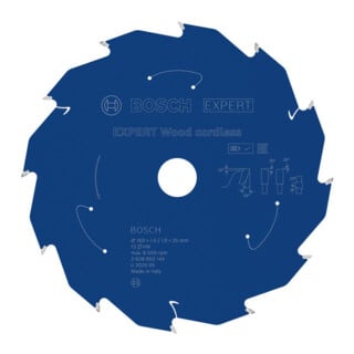 Bosch EXPERT Wood Kreissägeblatt, 160x20 mm, Z12
