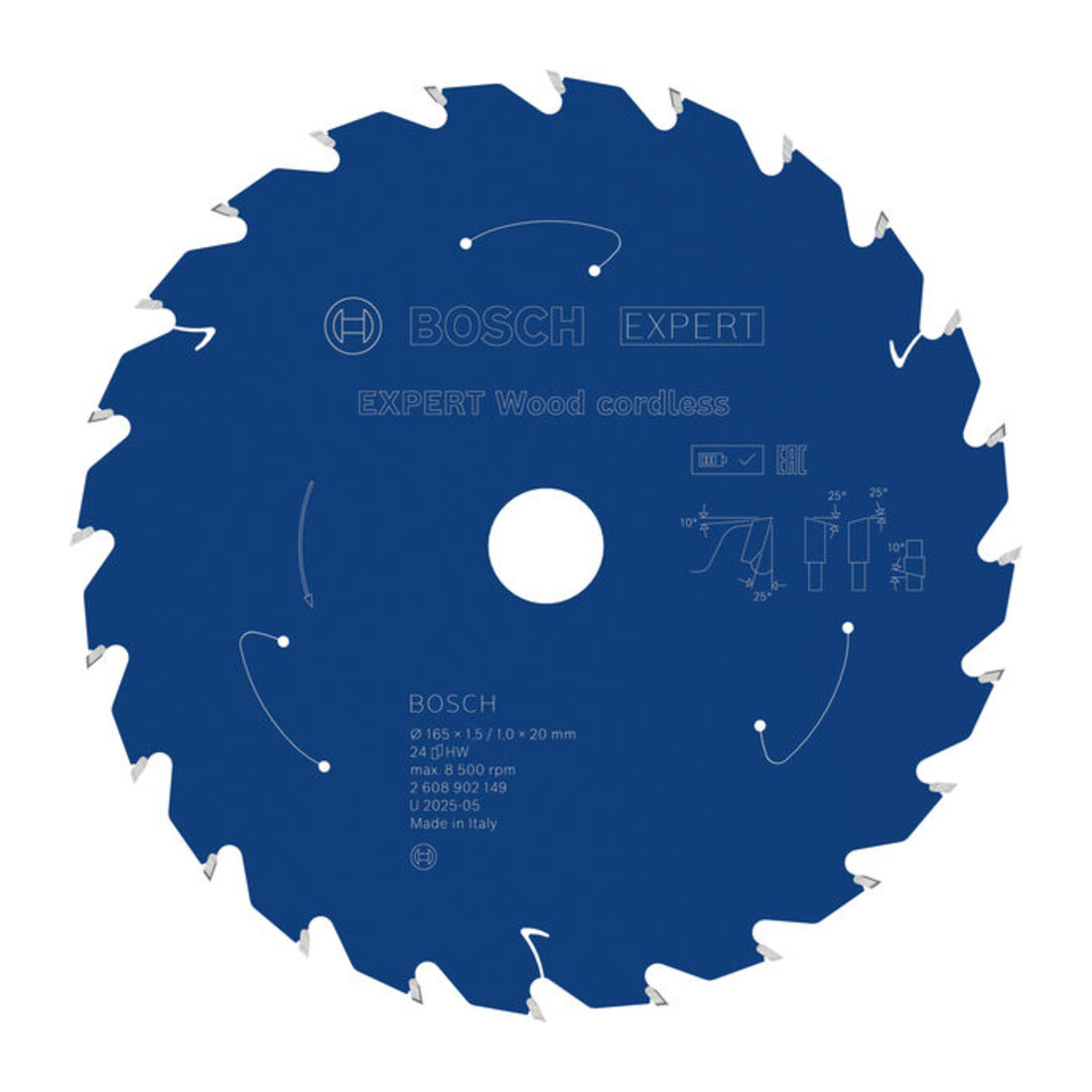 Bosch EXPERT Wood Kreissägeblatt, 165x1,45x20 mm, Z24