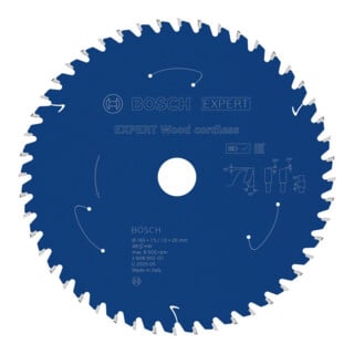 Bosch EXPERT Wood Kreissägeblatt, 165x1, 45x20 mm, Z48