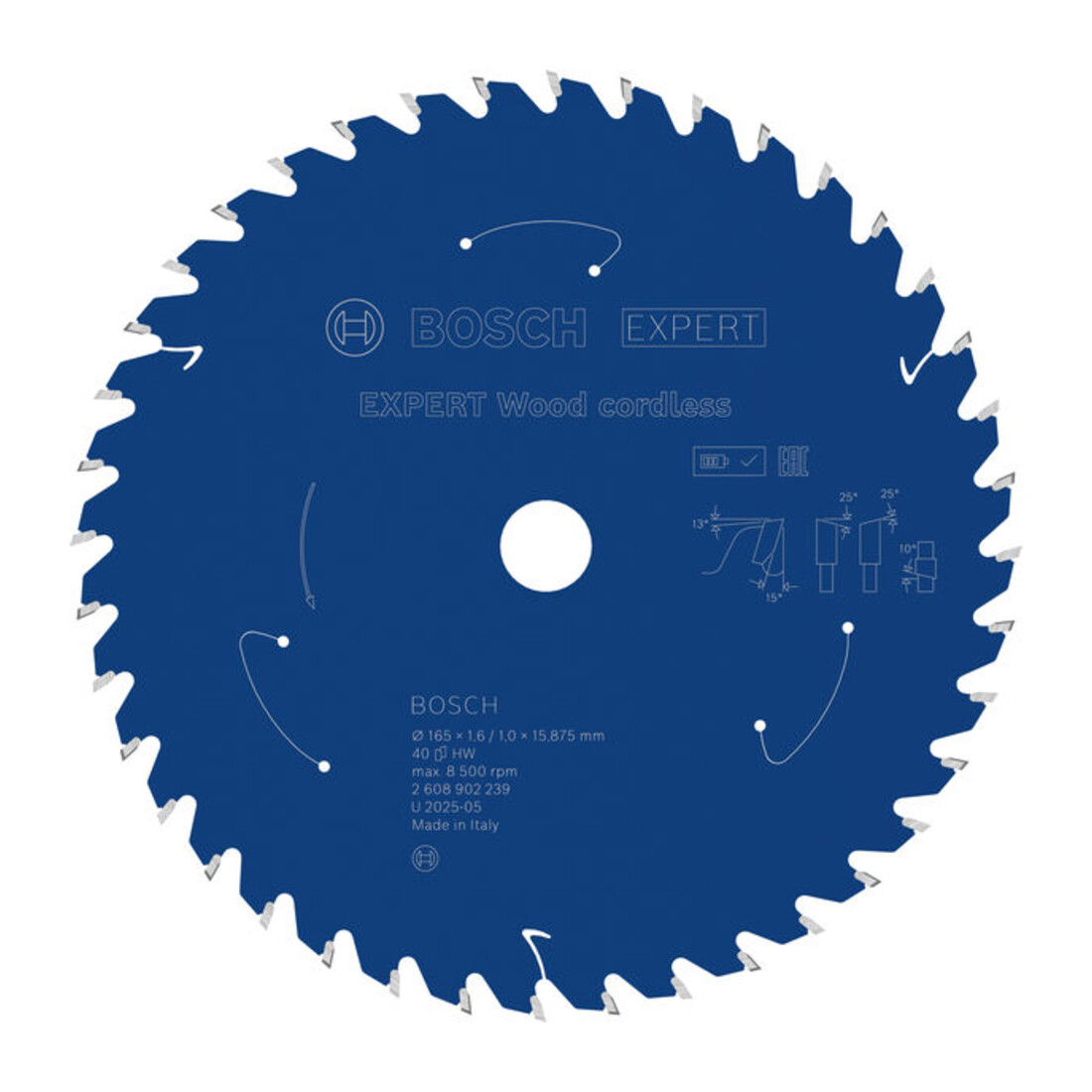 Bosch EXPERT Wood Kreissägeblatt, 165x15.875 mm, Z40