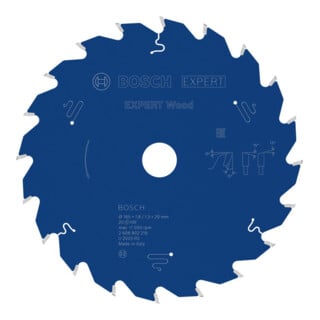 Bosch EXPERT Wood Kreissägeblatt, 165x20 mm, Z20