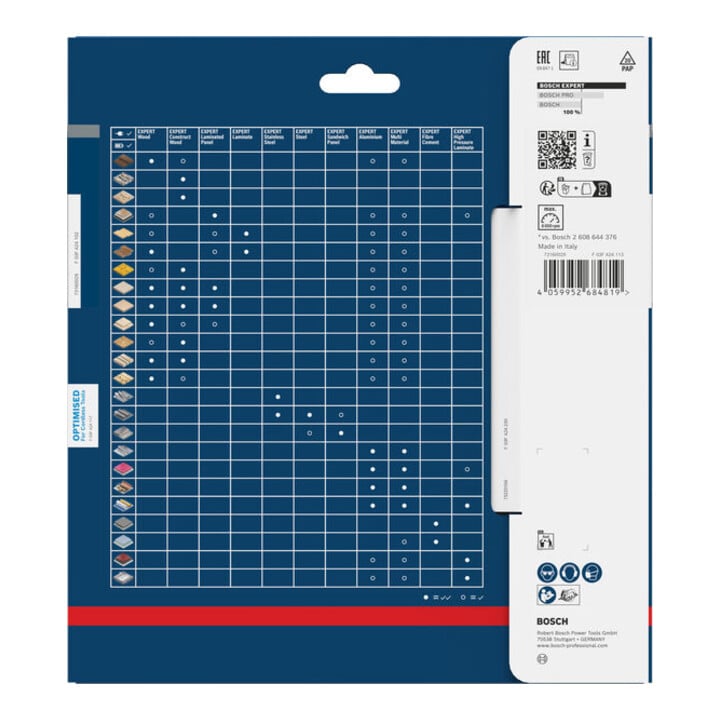 Bosch EXPERT Wood Kreissägeblatt, 184x20 mm, Z48