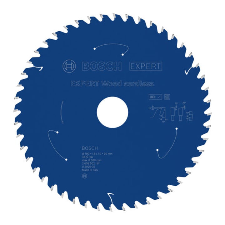 Bosch EXPERT Wood Kreissägeblatt, 190x1,45x30 mm, Z48