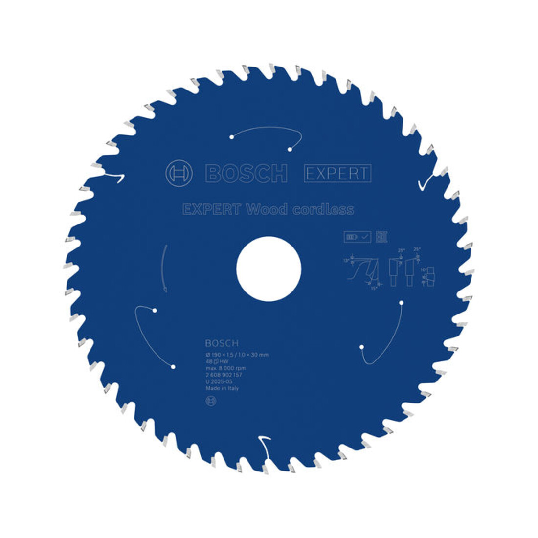 Bosch EXPERT Wood Kreissägeblatt, 190x1,45x30 mm, Z48