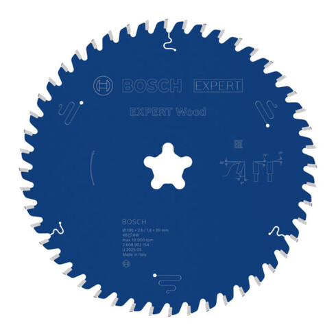 Bosch EXPERT Wood Kreissägeblatt, 190x2,4x30 mm, Z48