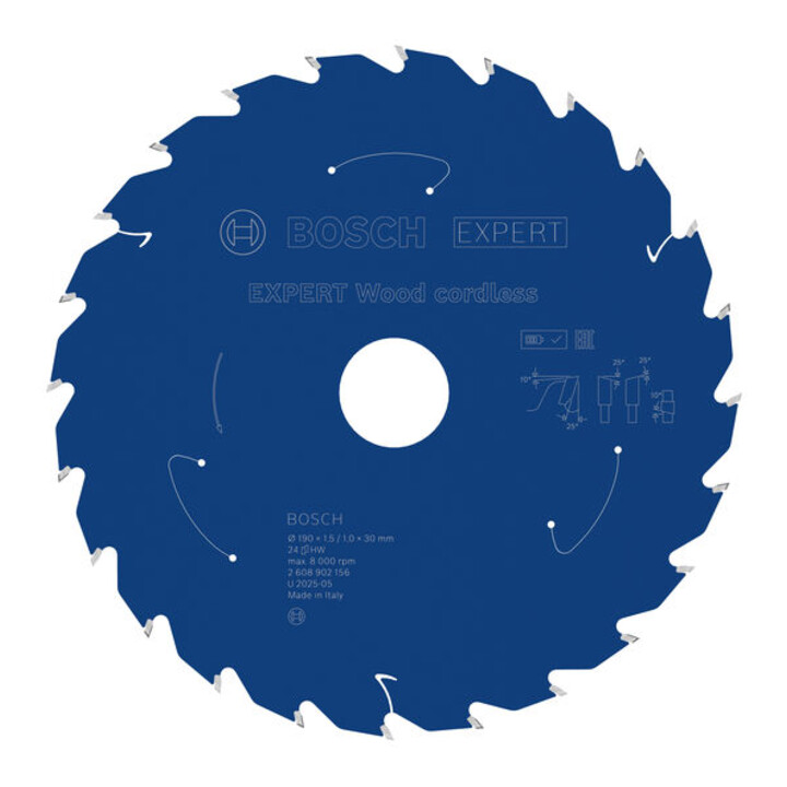 Bosch EXPERT Wood Kreissägeblatt, 190x30 mm, Z24