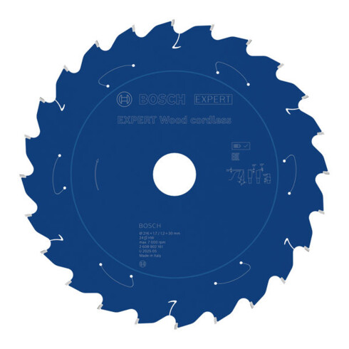 Bosch EXPERT Wood Kreissägeblatt, 216x1,7x30 mm, Z24, Zahnwinkel 5°
