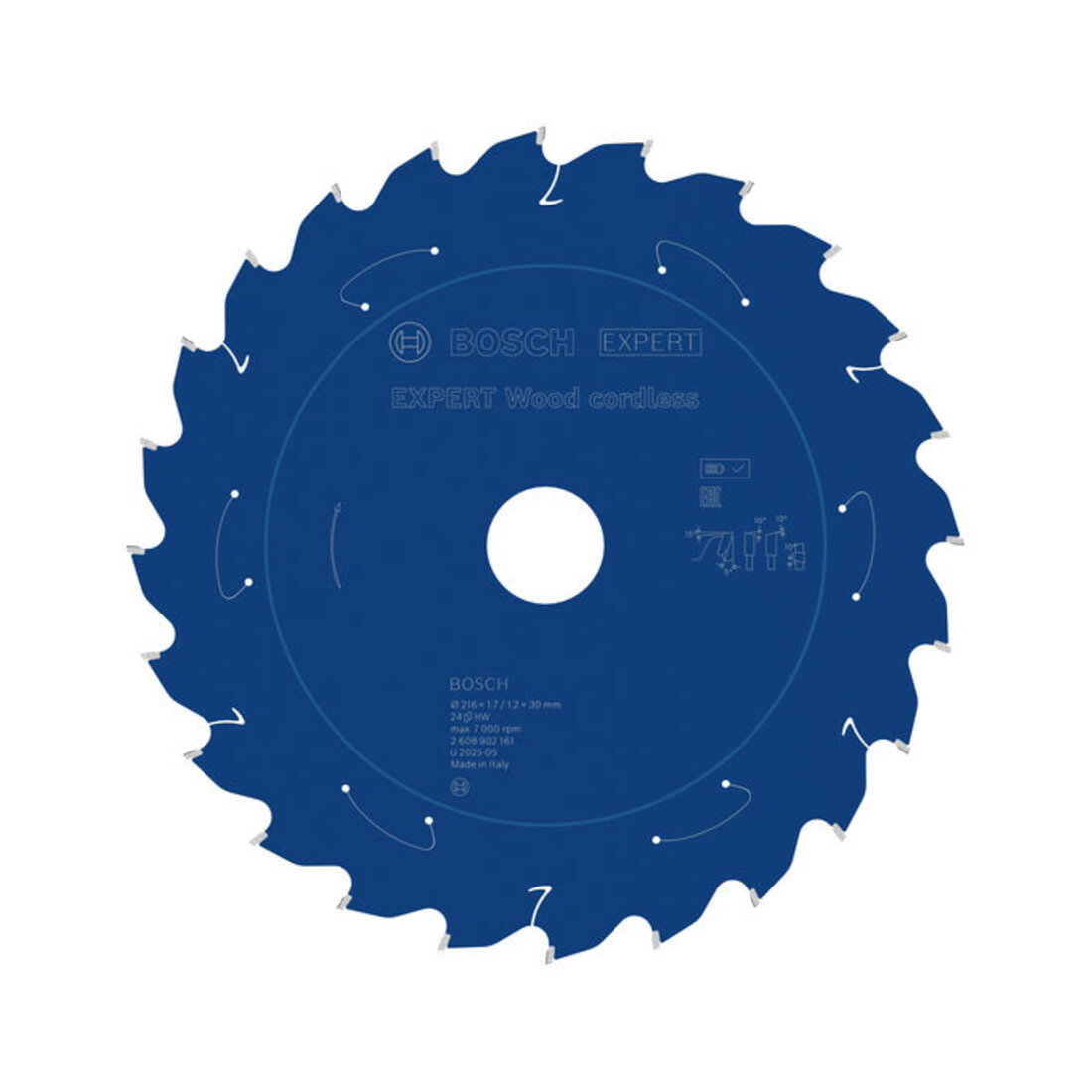 Bosch EXPERT Wood Kreissägeblatt, 216x1,7x30 mm, Z24, Zahnwinkel 5°