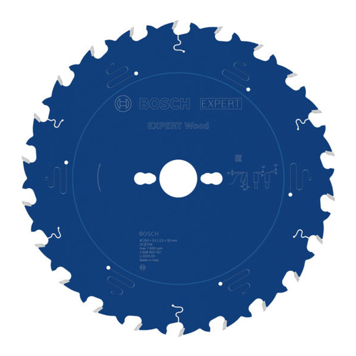 Bosch EXPERT Wood Kreissägeblatt, 250x30 mm, Z22