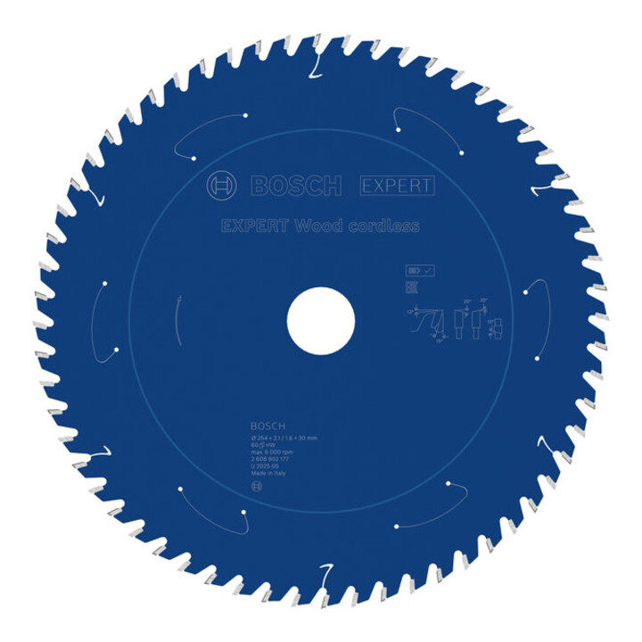 Bosch EXPERT Wood Kreissägeblatt, 254x1,6x30 mm, Z60