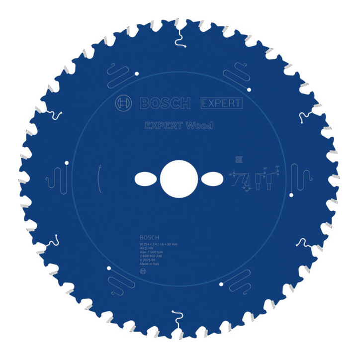 Bosch EXPERT Wood Kreissägeblatt, 254x2, 4x30 mm, Z40