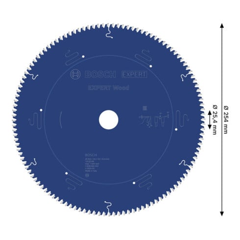 Bosch EXPERT Wood Kreissägeblatt, 254x25,4 mm, Z120