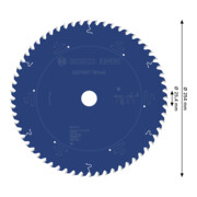 Bosch EXPERT Wood Kreissägeblatt, 254x25,4 mm, Z60-4