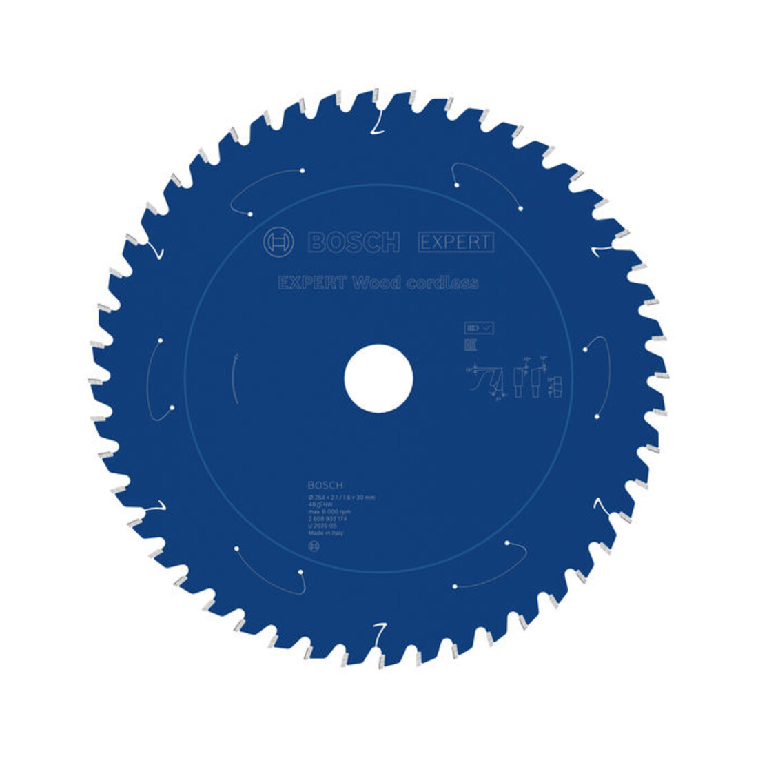 Bosch EXPERT Wood Kreissägeblatt, 254x30 mm, Z48