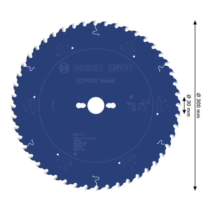 Bosch EXPERT Wood Kreissägeblatt, 300x30 mm, Z48