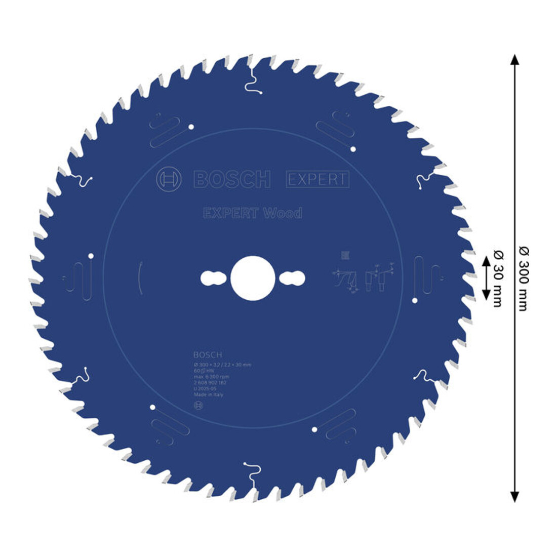 Bosch EXPERT Wood Kreissägeblatt, 300x30 mm, Z60