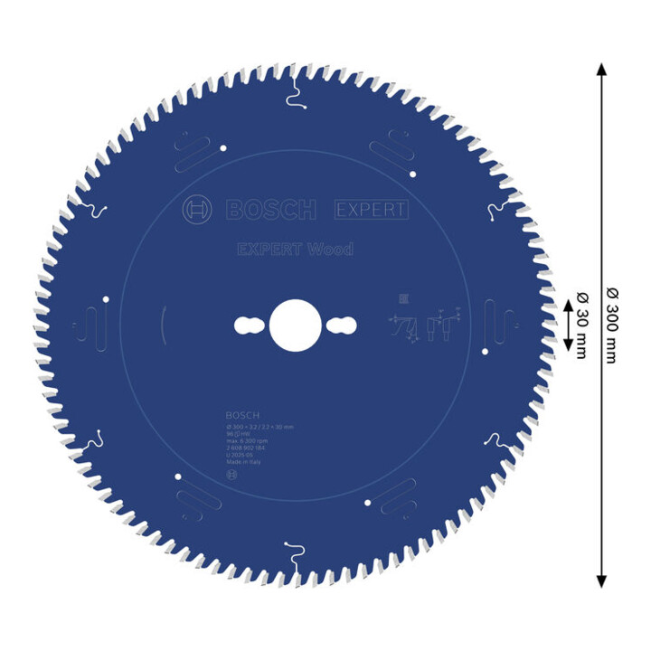 Bosch EXPERT Wood Kreissägeblatt, 300x30 mm, Z96