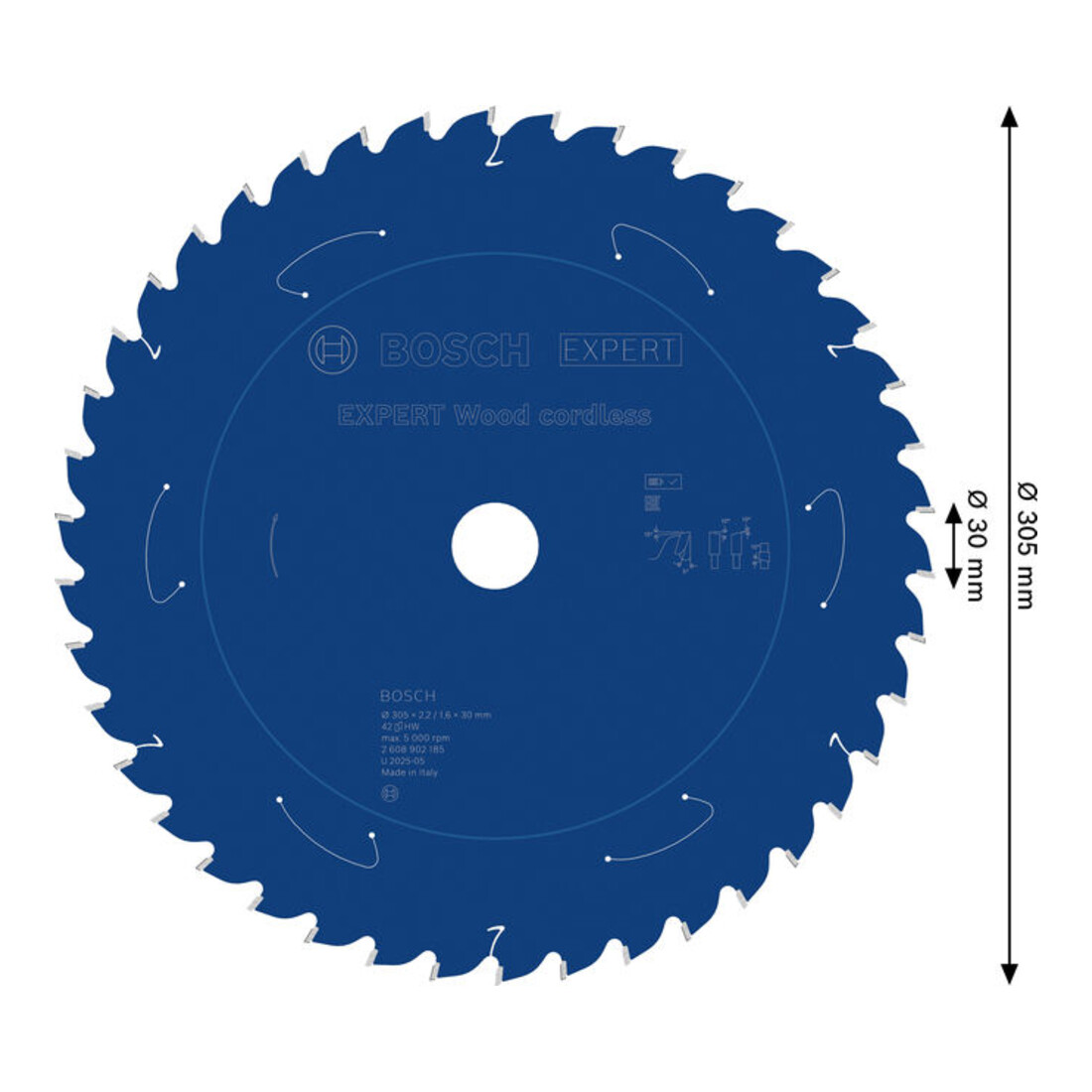 Bosch EXPERT Wood Kreissägeblatt, 305x30 mm, Z42