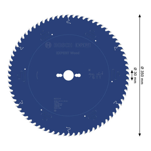 Bosch EXPERT Wood Kreissägeblatt, 350x30 mm, Z72