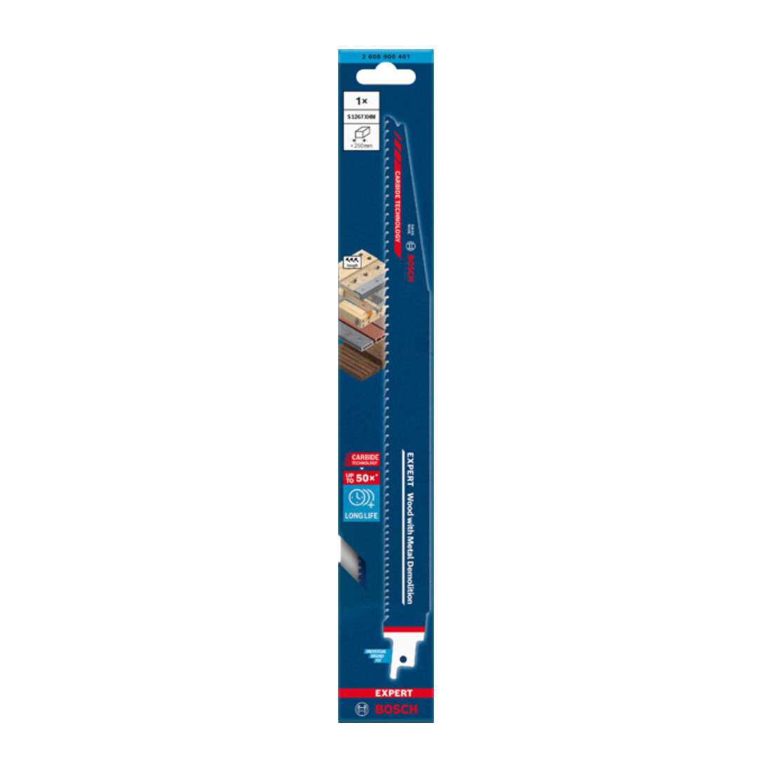 Bosch Expert ‘Wood with Metal Demolition’ S 1267 XHM Säbelsägeblatt