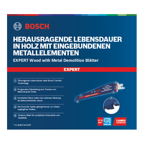 Bosch Expert "Wood with Metal Demolition" S 967 XHM reciprozaagblad