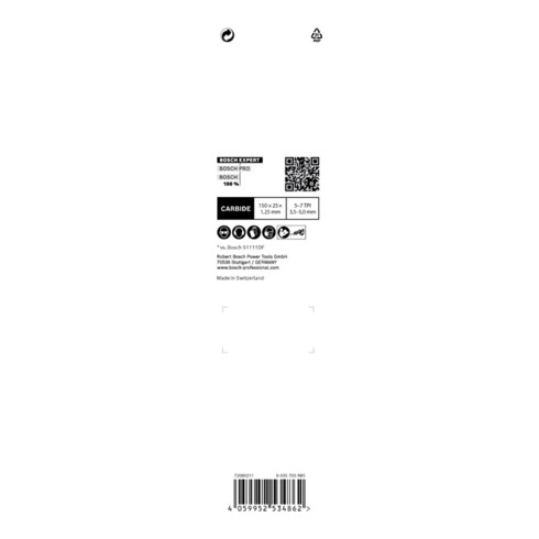 Bosch Expert ‘Wood with Metal Demolition’ S 967 XHM Säbelsägeblatt