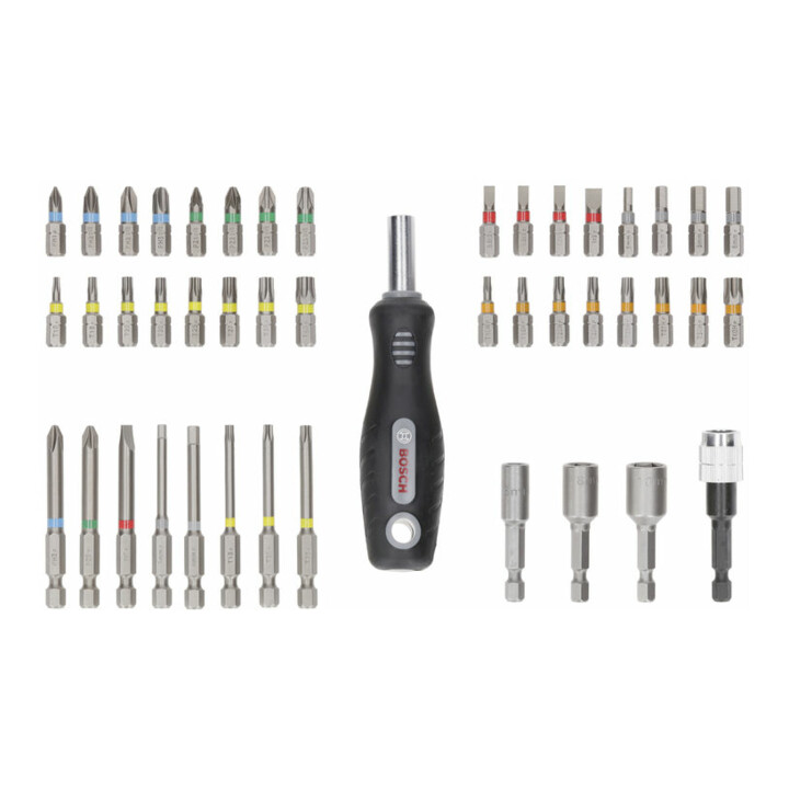 Bosch Extra Hard Schrauberbit-Set, 44+1‑tlg.