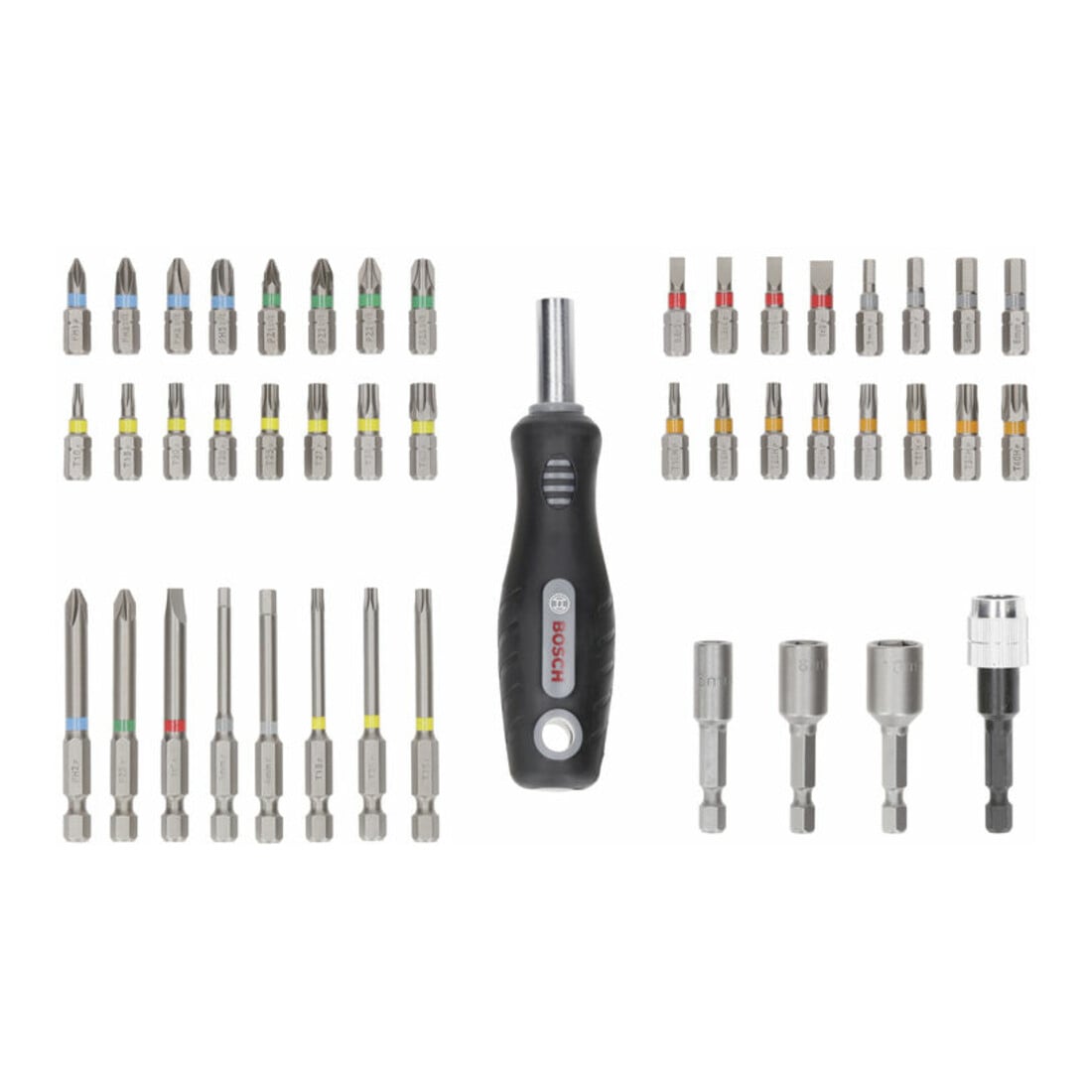 Bosch Extra Hard Schrauberbit-Set, 44+1‑tlg.