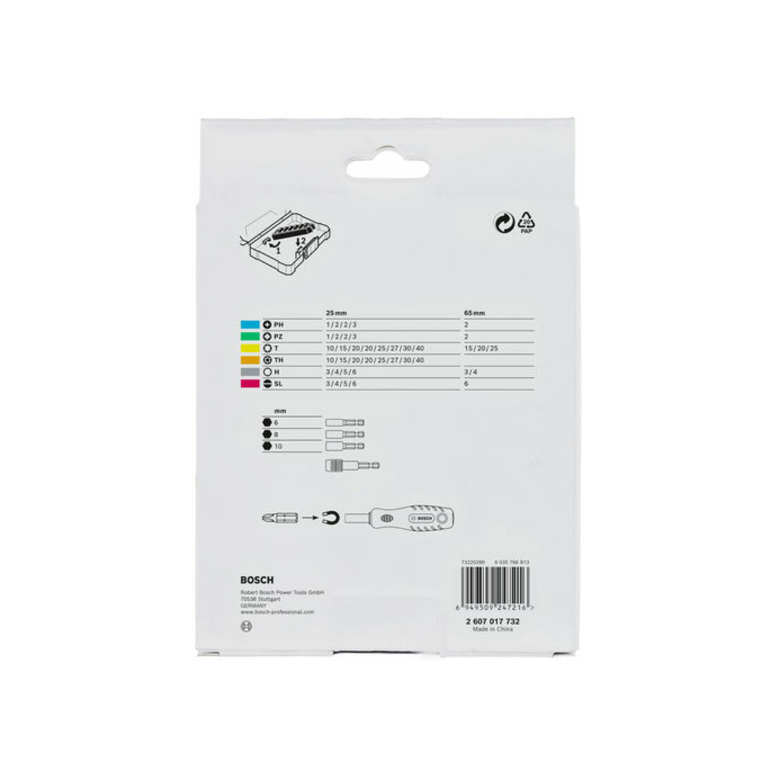 Bosch Extra Hard Schrauberbit-Set, 44+1‑tlg.