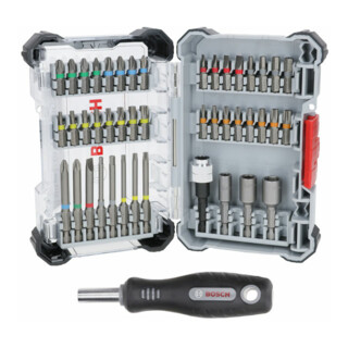 Bosch Extra Hard Schrauberbit-Set, Auststeller, 44+1‑tlg.