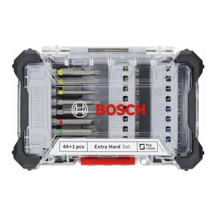 Bosch Extra Hard Schrauberbit-Set, Auststeller, 44+1‑tlg.