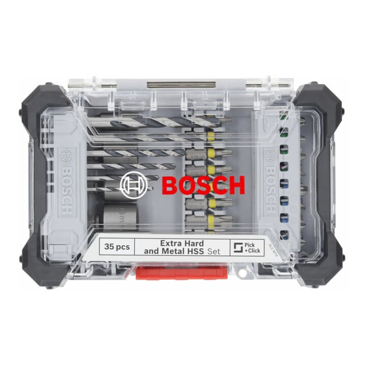 Bosch Extra Hard Schrauberbit‑ und Metal HSS Bohrer-Set, 35‑tlg.