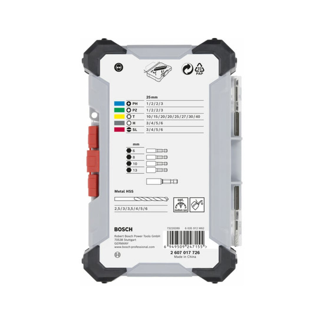 Bosch Extra Hard Schrauberbit‑ und Metal HSS Bohrer-Set, Aufsteller, 35‑tlg.
